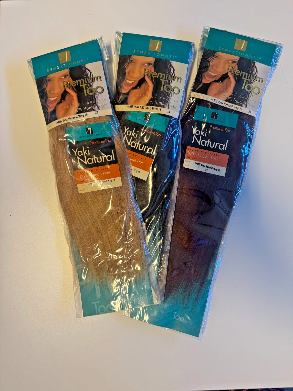 Sensationnel 100% Human Hair Natural Yaki Weave Multiple Lengths Colors