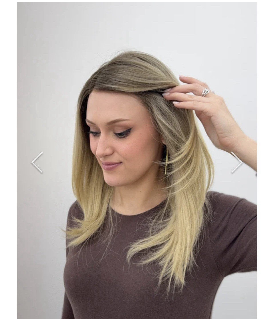 100% Human Hair Wig Ombre Blonde Straight 13×4 Lace Front Wigs