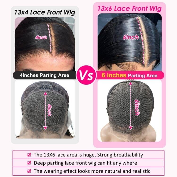 13×6 HD Transparent Lace Front Wigs Human hair Pre Plucked 180 Density Brazil…