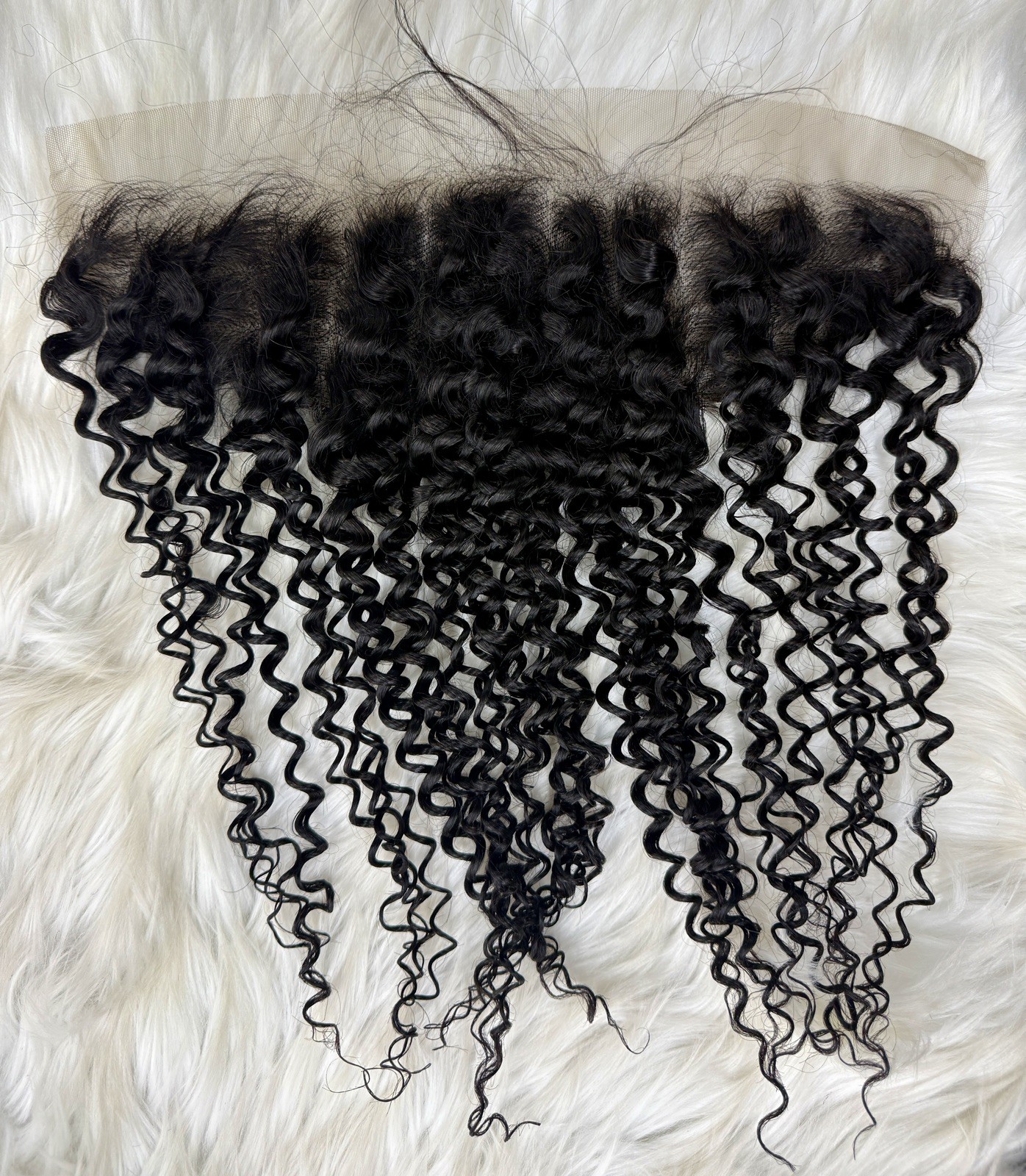 Malaysian Beach Curl Virgin Human Hair 13×4 Swiss Ear2Ear Lace Frontal Closure