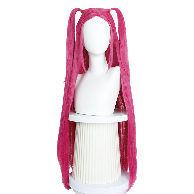 Mira K-Pop Demon Hunter Wig Set, Pink Long Braid, Pink Twin Tails, High Quality