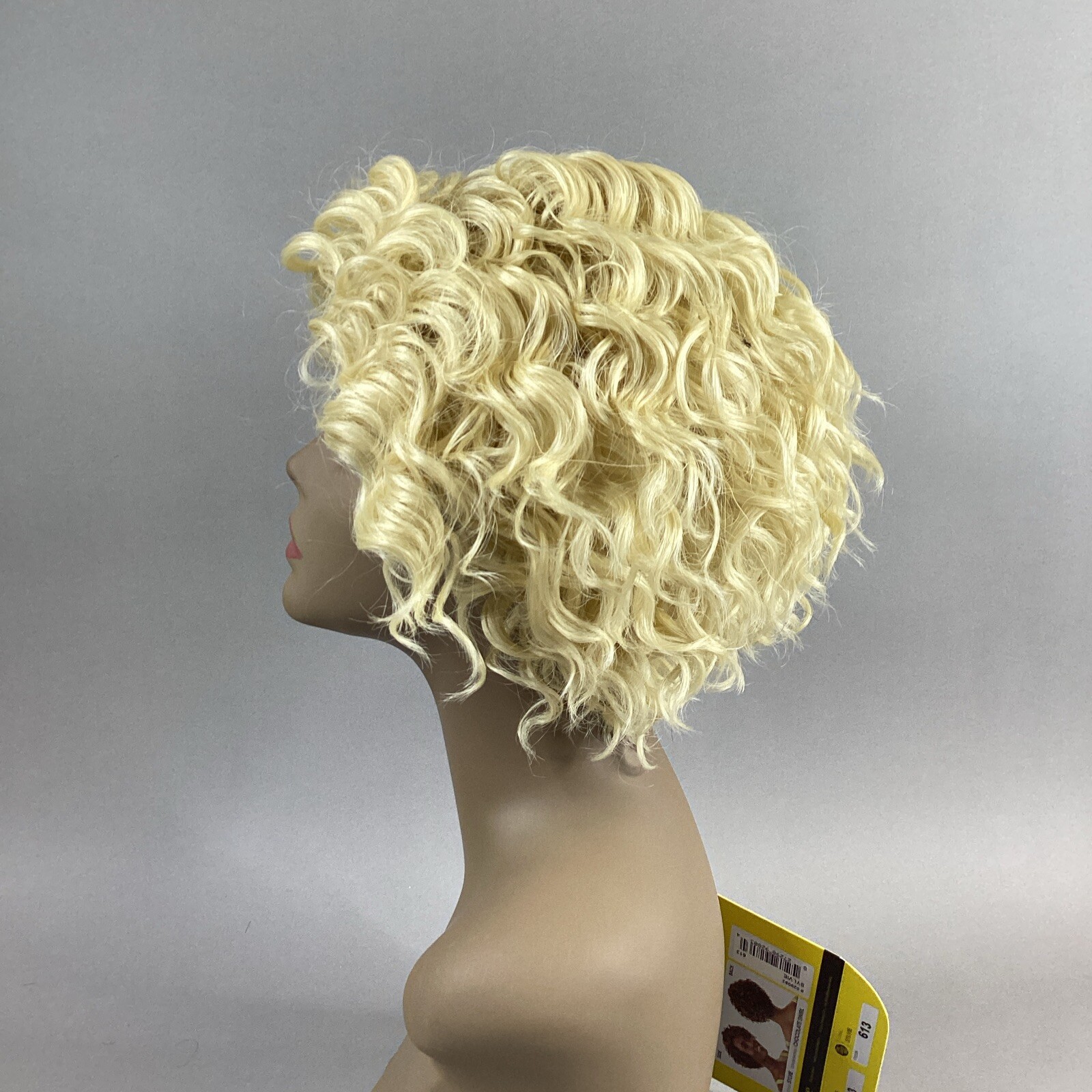 Sylvie Short Wavy #613 Platinum Blonde Premium Synthetic Lace Part Wig