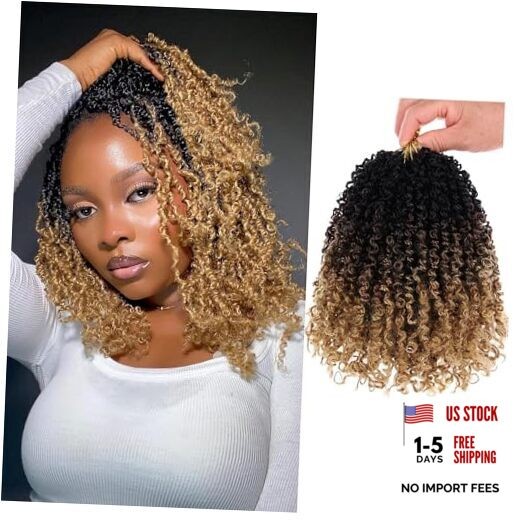 9 packs Yanky Twist Crochet Hair – 8 10 12 Inch (Pack of 9) OT1B/27#