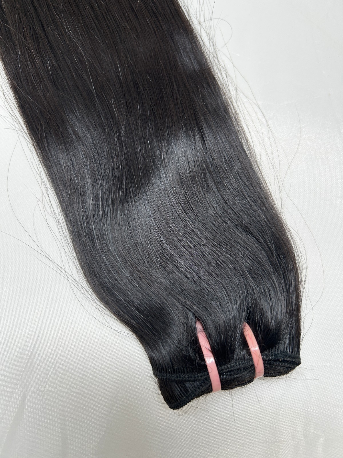 Raw Natural Straight Hair Weave Extensions Human Hair Weft Bundles