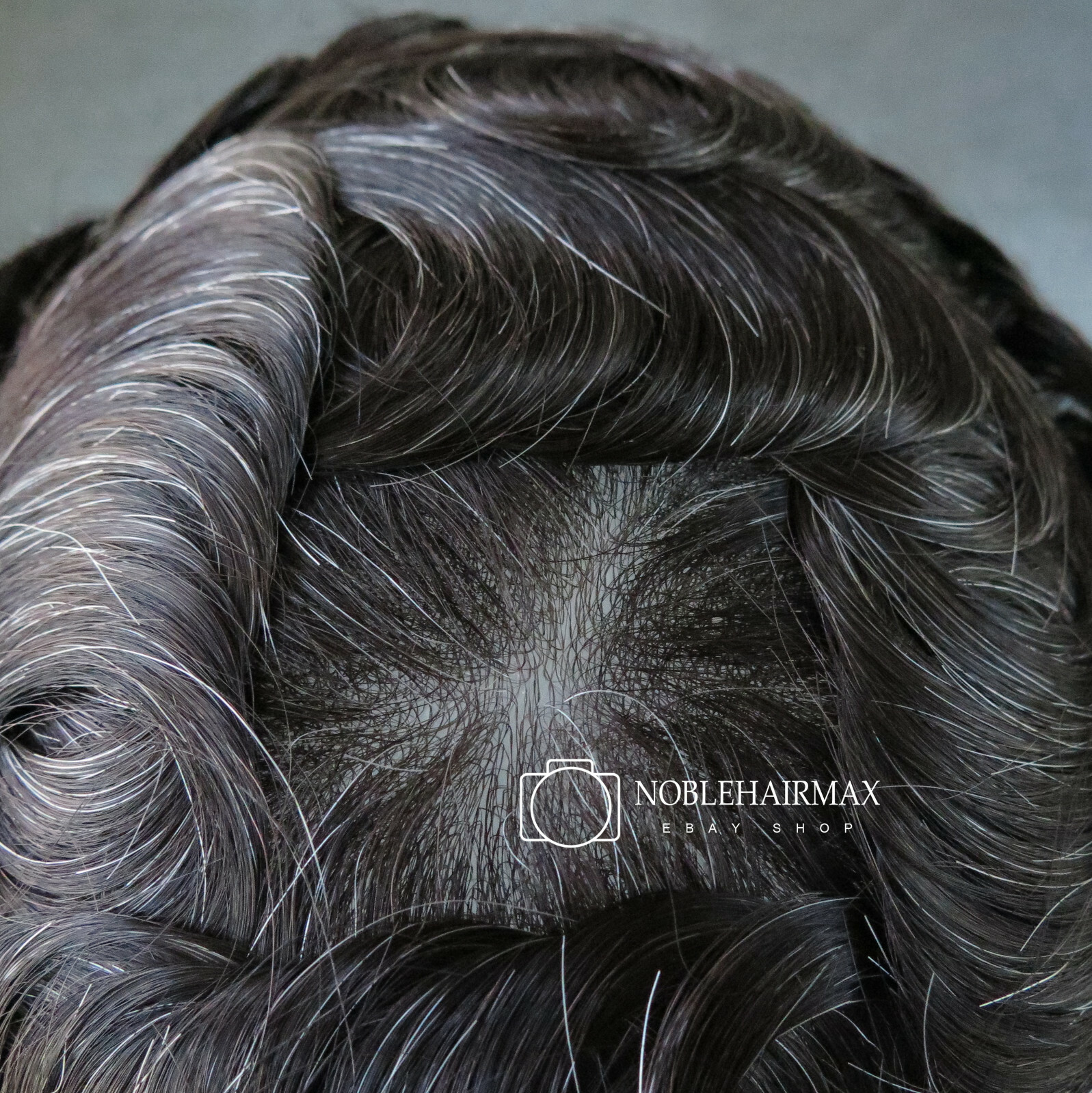 Natural Mens Wig Hair Replacement System Super Thin Skin Toupee Hairpieces #1B20
