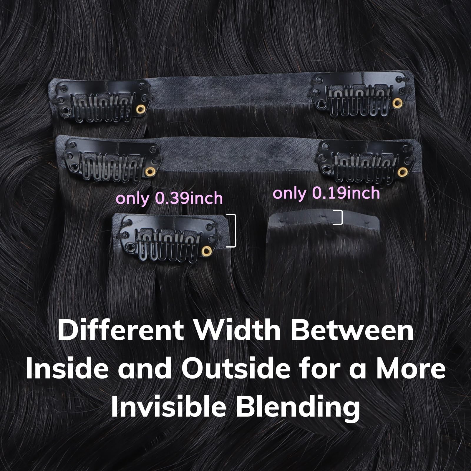 Idn Beauty Seamless Clip In Hair Extensions Human Hair Body Wave 24 Inch 110G