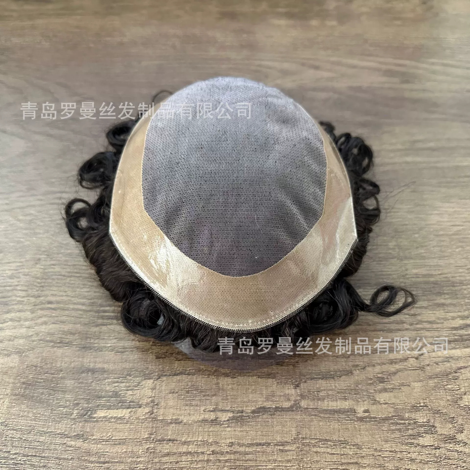 Curly Toupee for Black Men Human Hair System Fine Mono Poly Mens Wigs 20MM