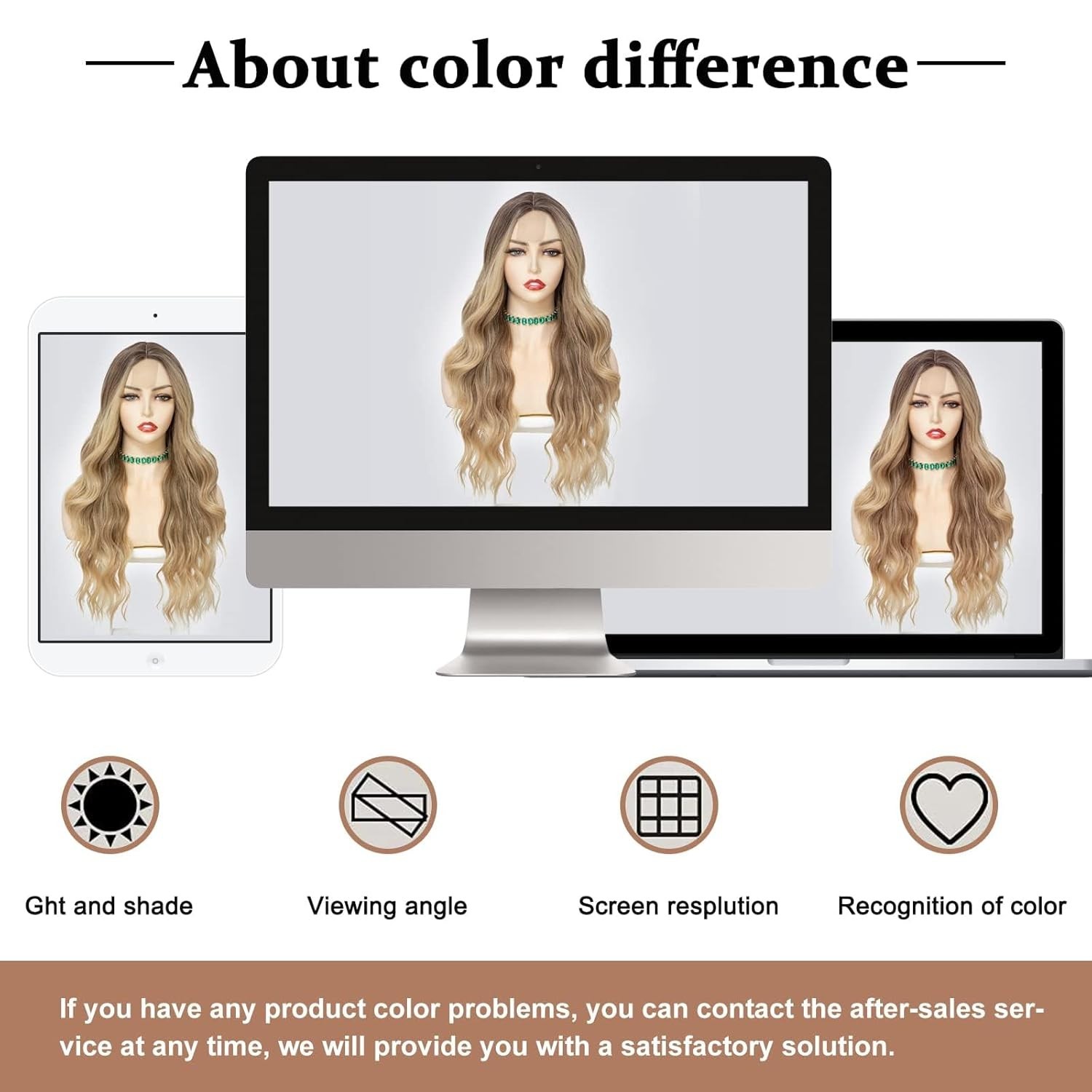 Versatile 26-Inch Ombre Blonde Wavy Wig – Perfect for Parties & Daily Wear