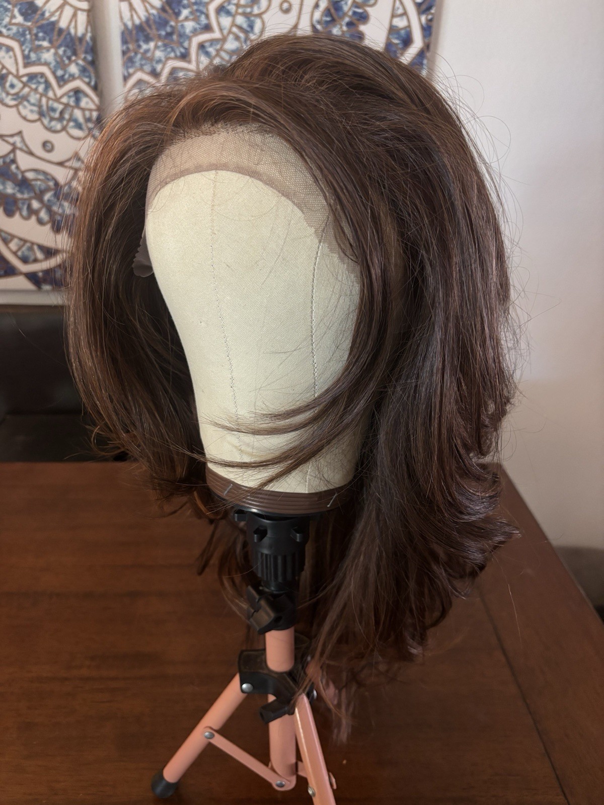 Luxury Lace, Front Synthetic Free Part Gorgeous Brunette Wig New
