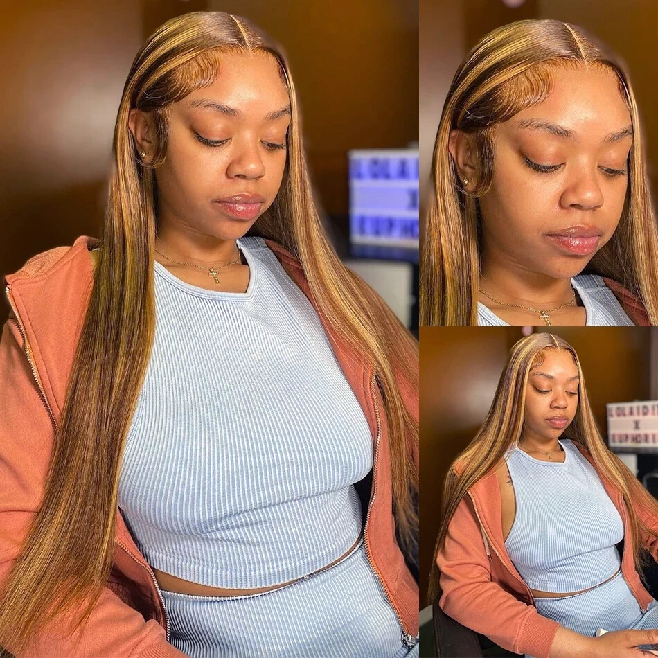 13×4 Lace Front Human Hair Wigs 4/27 13×6 HD Transparent Lace Frontal Wig
