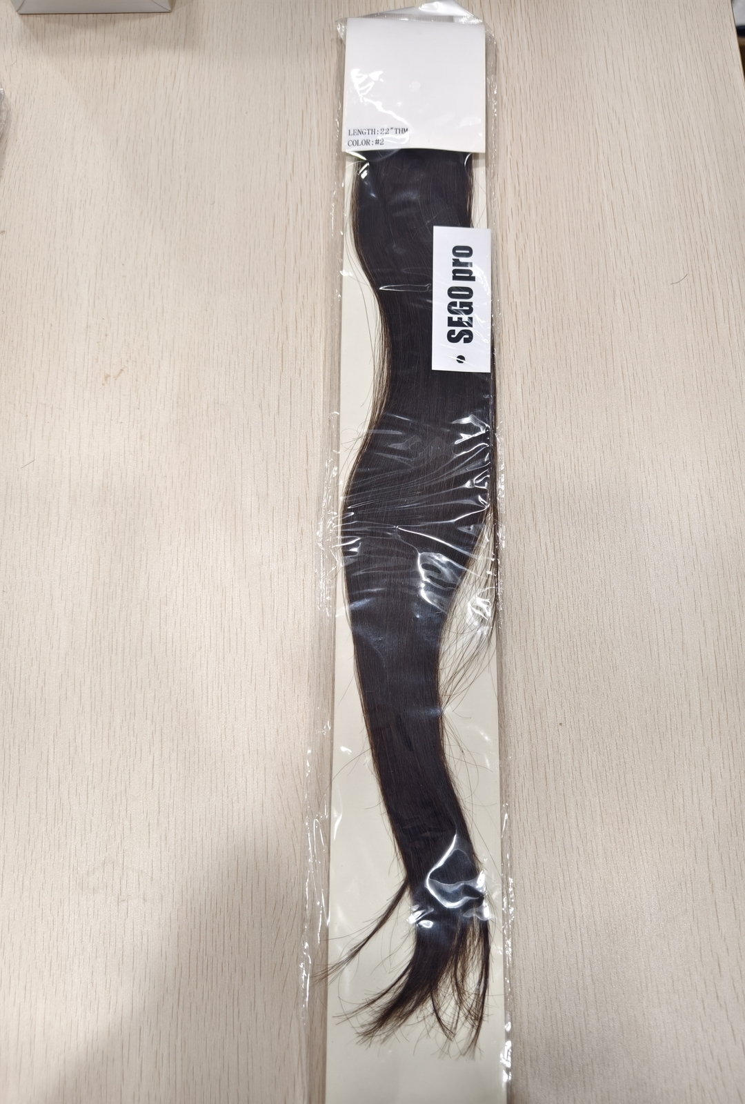 SEGO Pro One Piece Five Straight Clip in Human Hair Extensions 16inch 45G