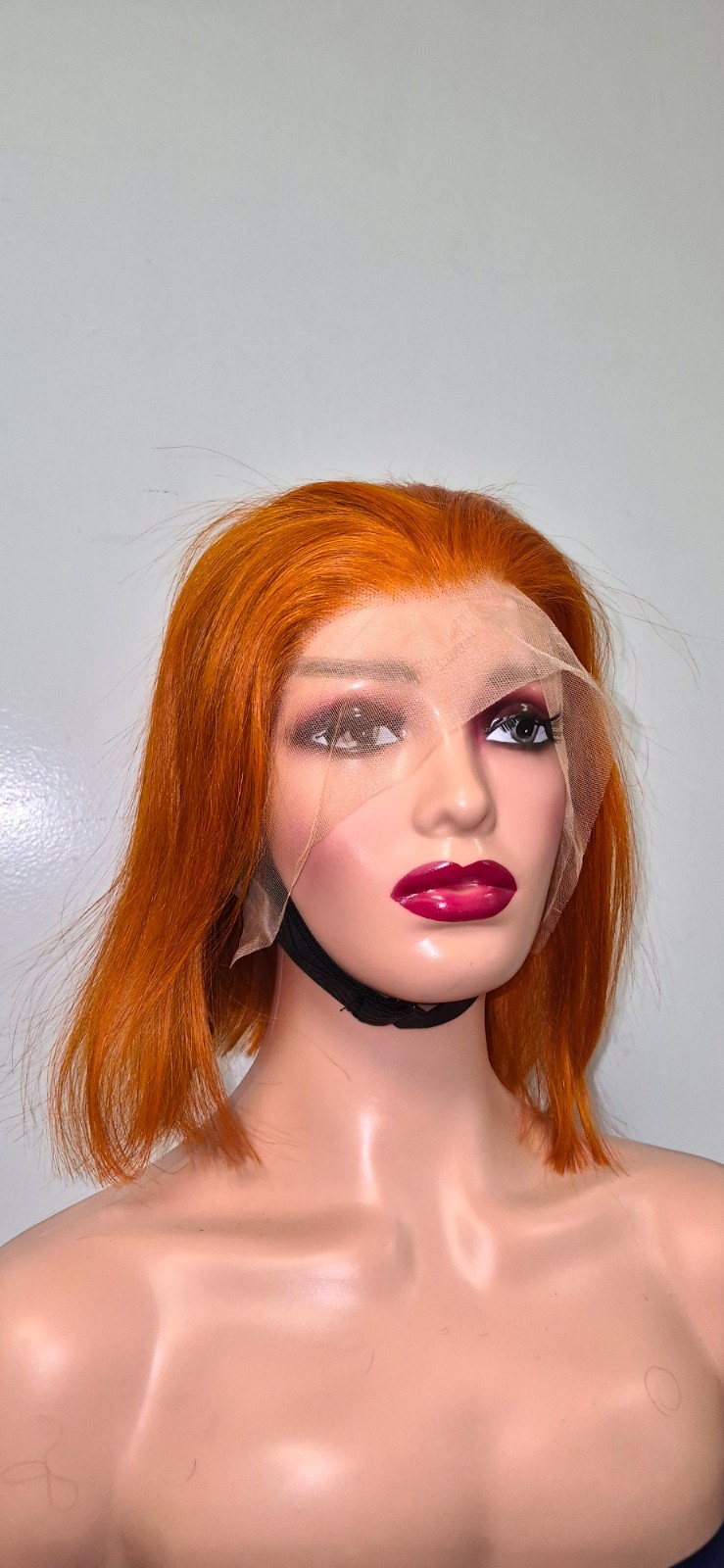 13*4 Straight Orange 10 in Wig
