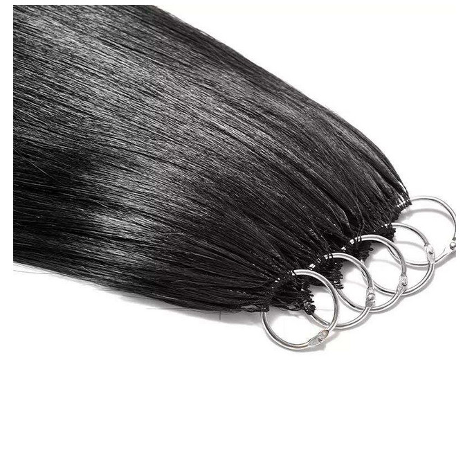 Second Generation Feather Hair Extension Micro Woven Feather 6D Double Line
