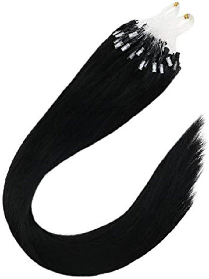 Micro Ring Loop Hair Extensions Silicone Micro Beads Micro Link Real Human Hair