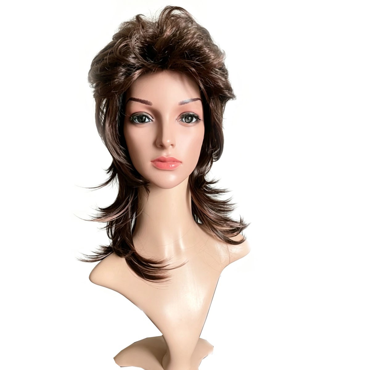 Mullet Wigs for Women Men 80s Rocker Wig Costumes Fancy Party Cosplay Halloween