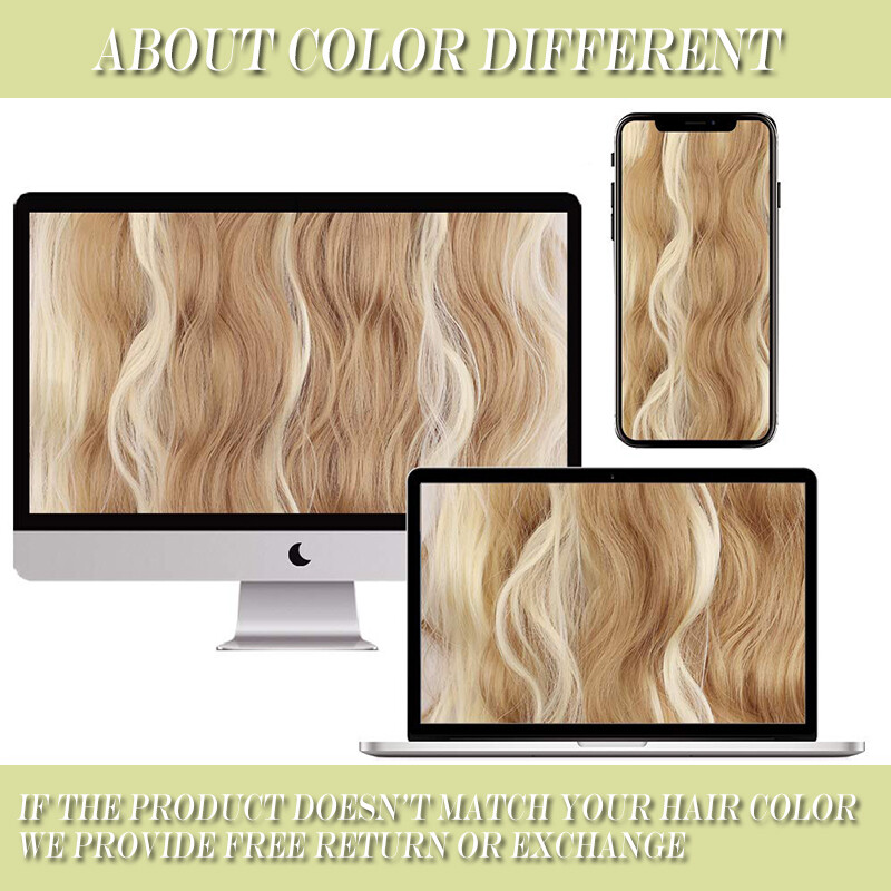 Thick 8 Pieces Full Head Clip in Hair Extensions Ombre 18Clips as Human Natural