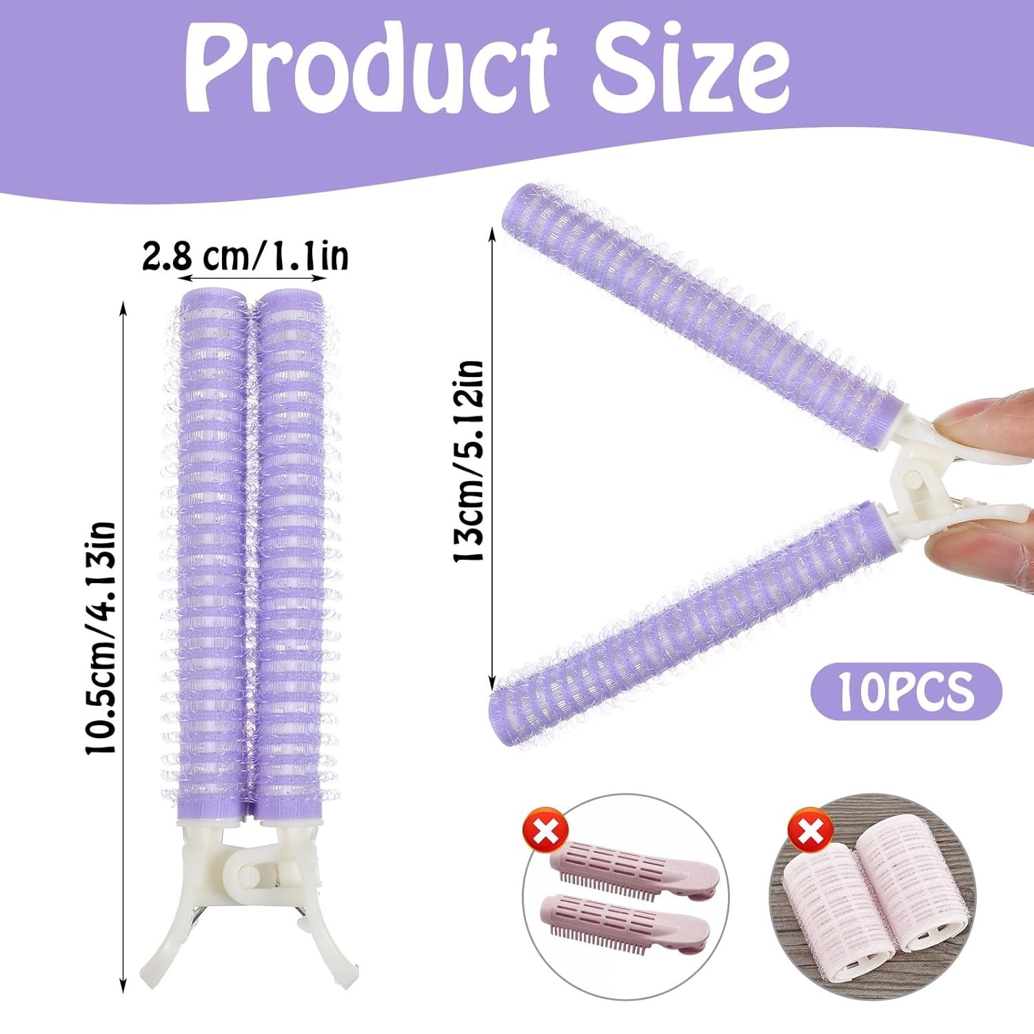 10pcs Volumizing Hair Clips,Root Volume Roller Clips,Volume Hair Clip for Roots,
