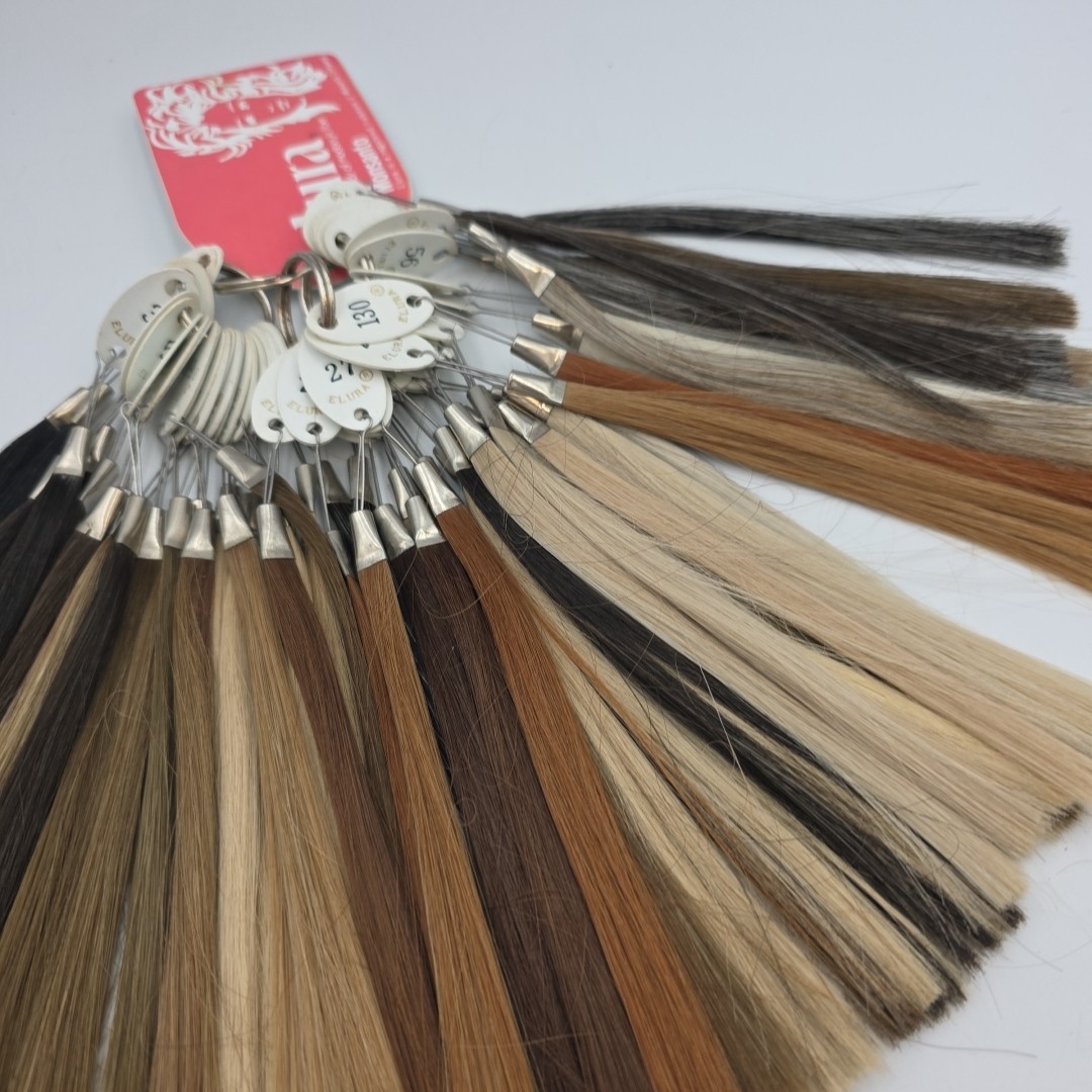 Vintage Hair Color Sample Swatch Chart Ring Wig Elura By Mosanto Acrylic Fiber