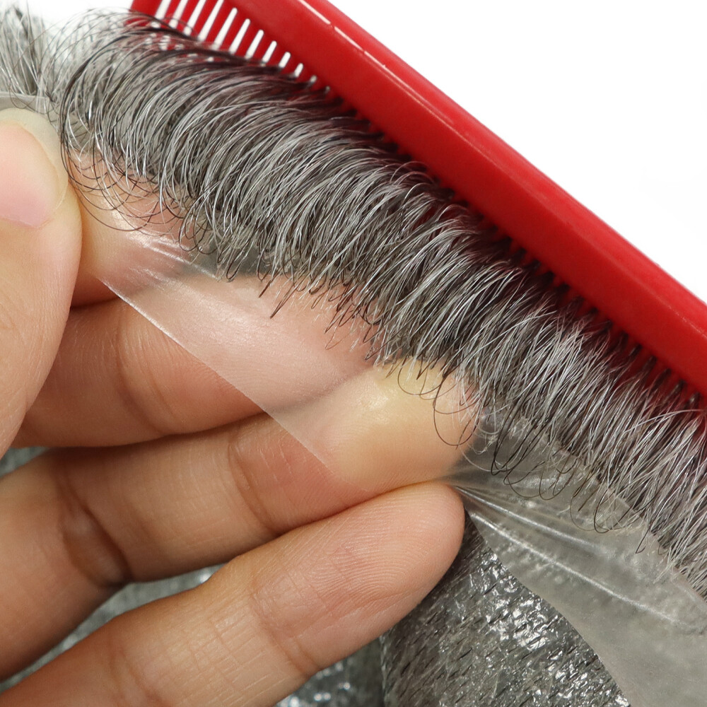 Mens Hair Replacement Ultra Thin Skin Toupee All Colors Hairpieces PU System Wig