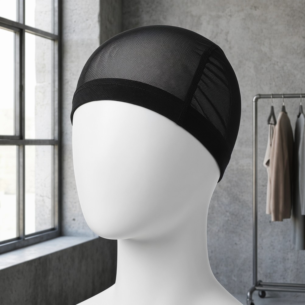4PCS Stretch Wig Caps: Breathable Mesh Dome Cap for Quick Weave – Washable Mesh