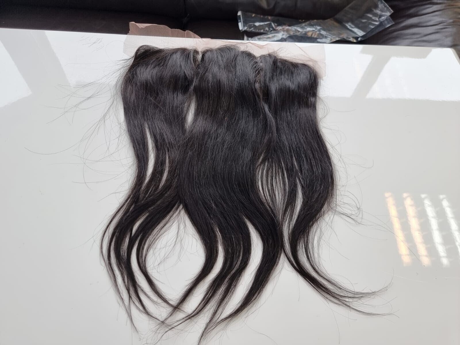 12A 20INCH 13X4 SILK BASE FRONTAL BRAZILIAN VIRGIN HUMAN HAIR STRAIGHT 1B# 90g