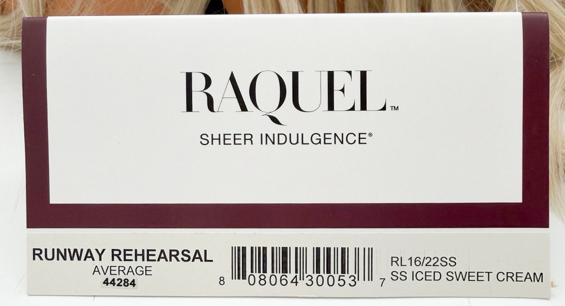 RUNWAY REHEARSAL Wig by RAQUEL WELCH, RL16/22SS, MEGA DEAL! MonoPart +LaceFt NEW