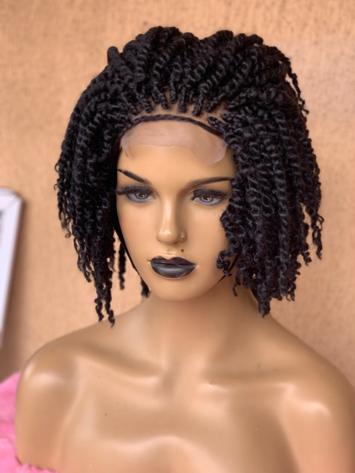 kinky twists wig, styles for natural hair, braids wigs for black women