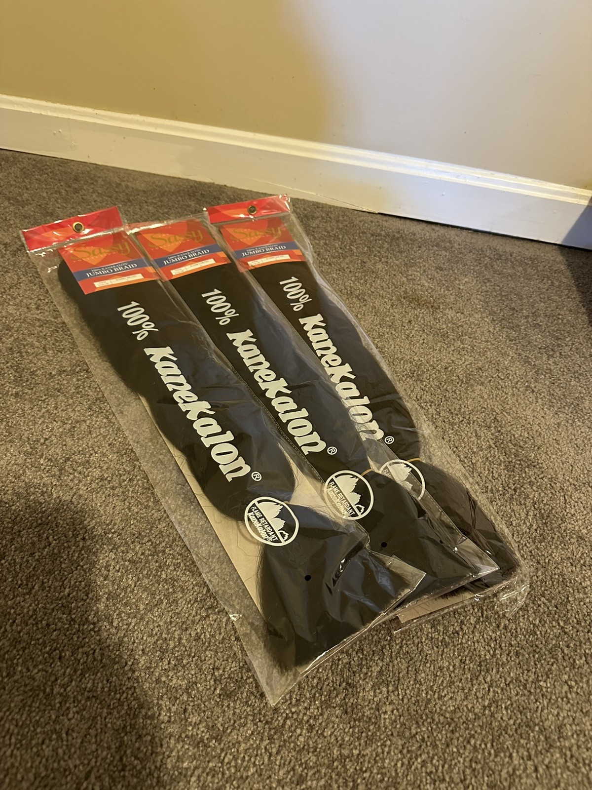 The Sassy Collection 100% Kanekalon Jumbo Braid Dark Color #2 Lot of 3 NEW