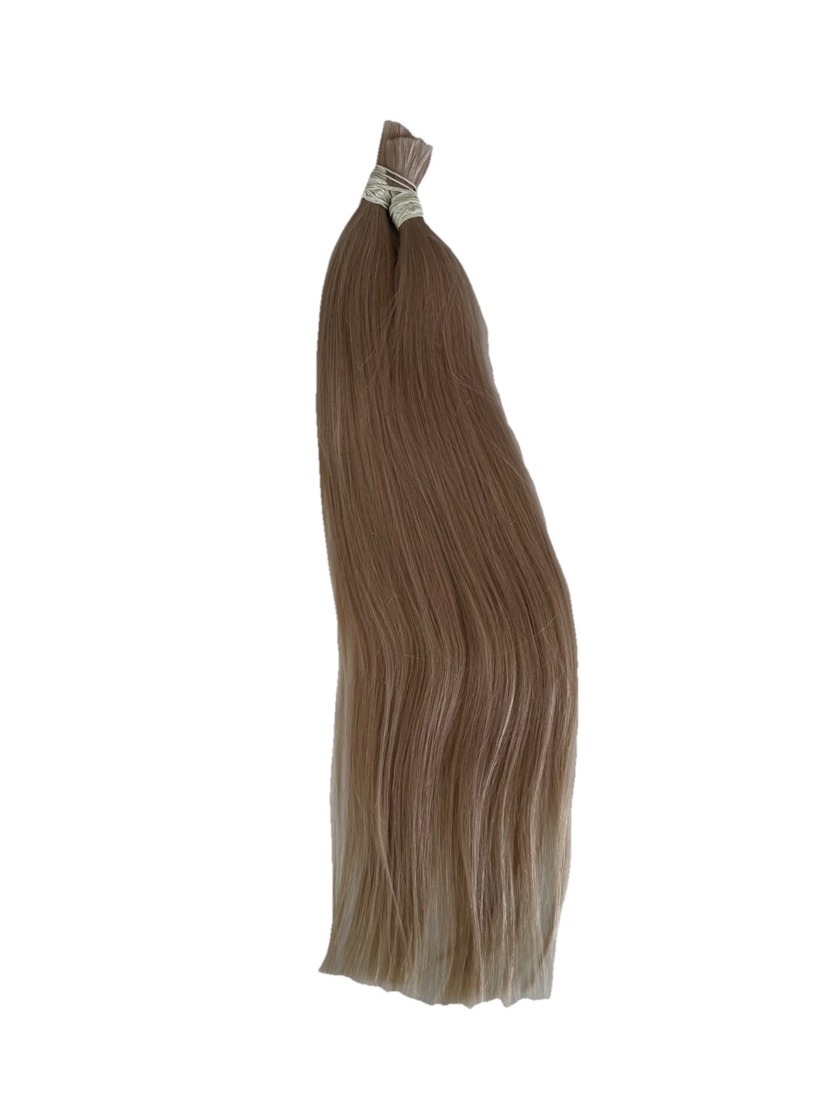Human Hair Slavic Natural Hair for Extensions 200g/24in 60cm Platinum Colour 1B