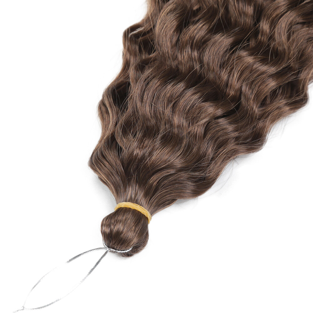 22″ Deep Wave Twist Crochet Braids Afro Curl Synthetic Braiding Hair Extensions