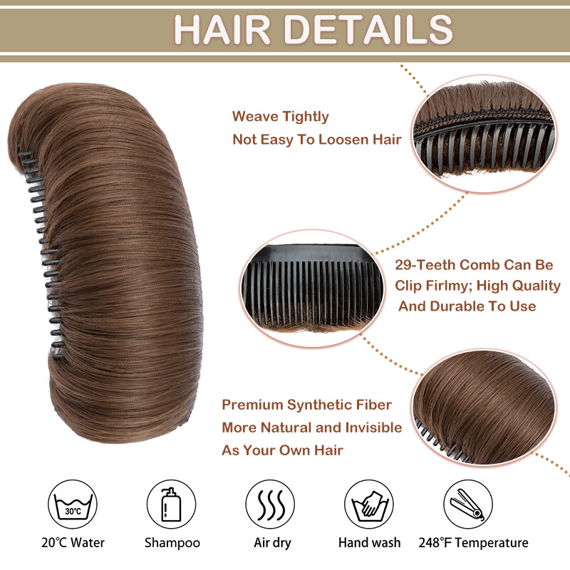 2pcs Elegant Invisible Hair Volume Clip Multi-Use Fluffy Hair Pad for All Styles