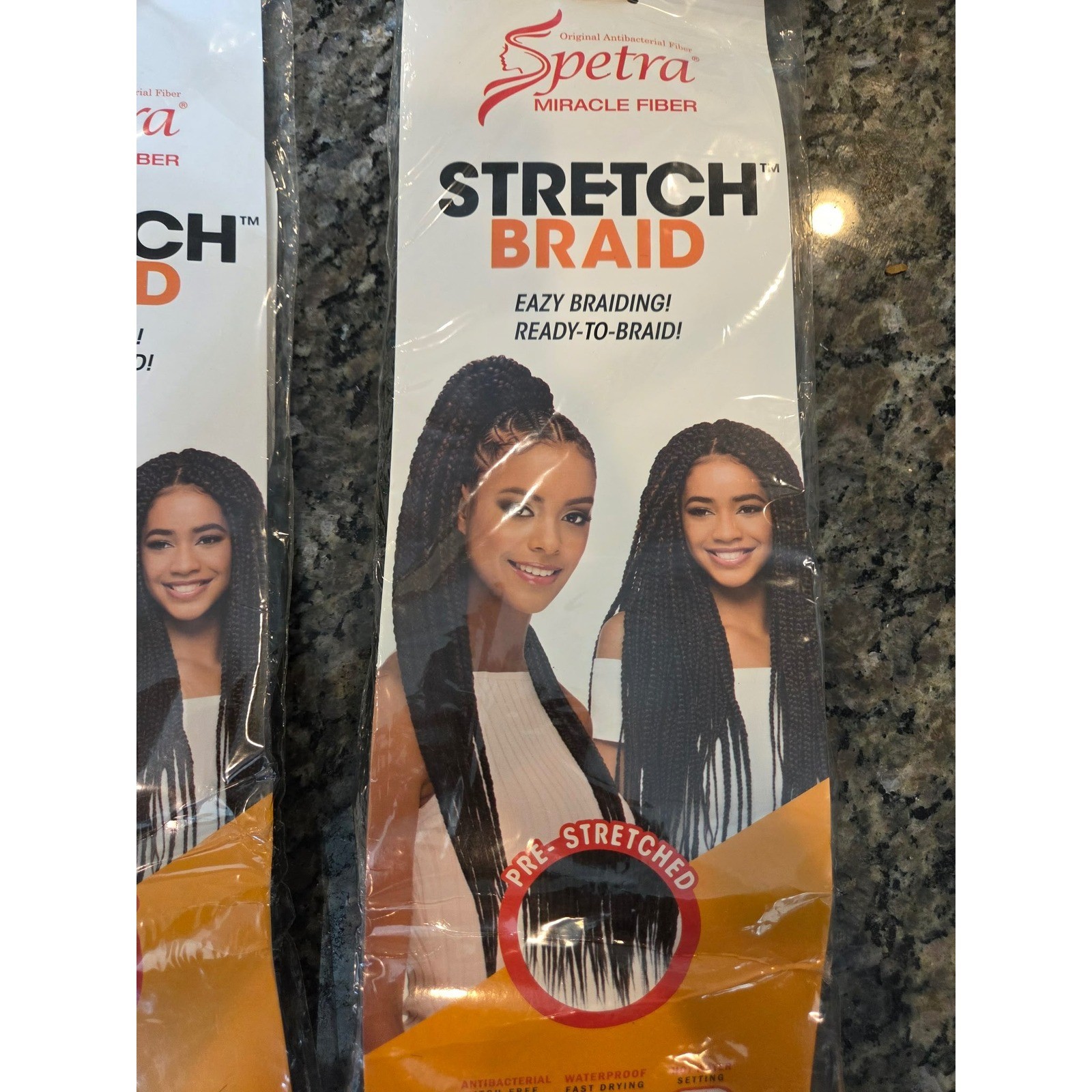 Spetra Miracle Fiber Stretch Braid 20 Inch Pre-Stretched Color 2 Dark Brown 2pk