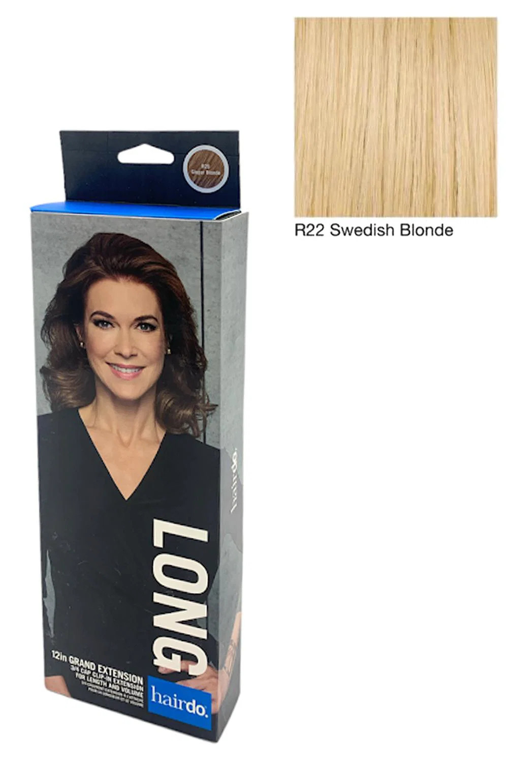 Hairdo 12in Grand Extension 3/4 Cap Clip-in Extension Swedish Blonde