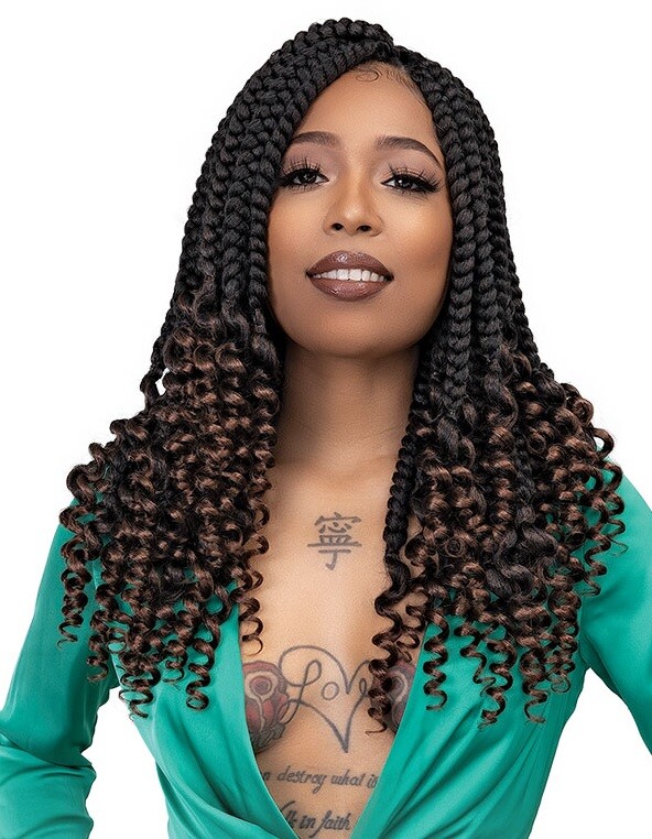 Janet Collection Nala Tress Synthetic Crochet Braid Hair JUMBO COI BOX 14″