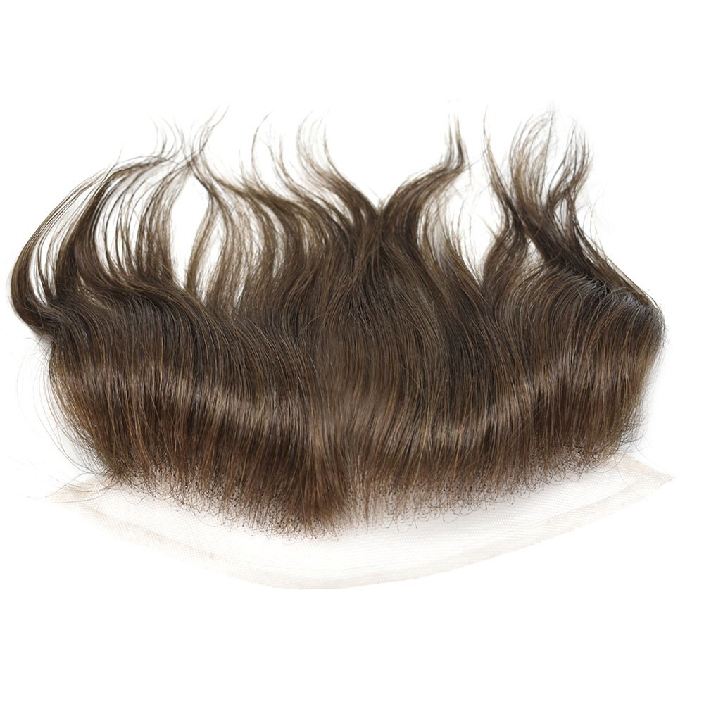 Natural Mens Frontal Swiss Lace Front Hairpiece for Receding Hairline Human Hair