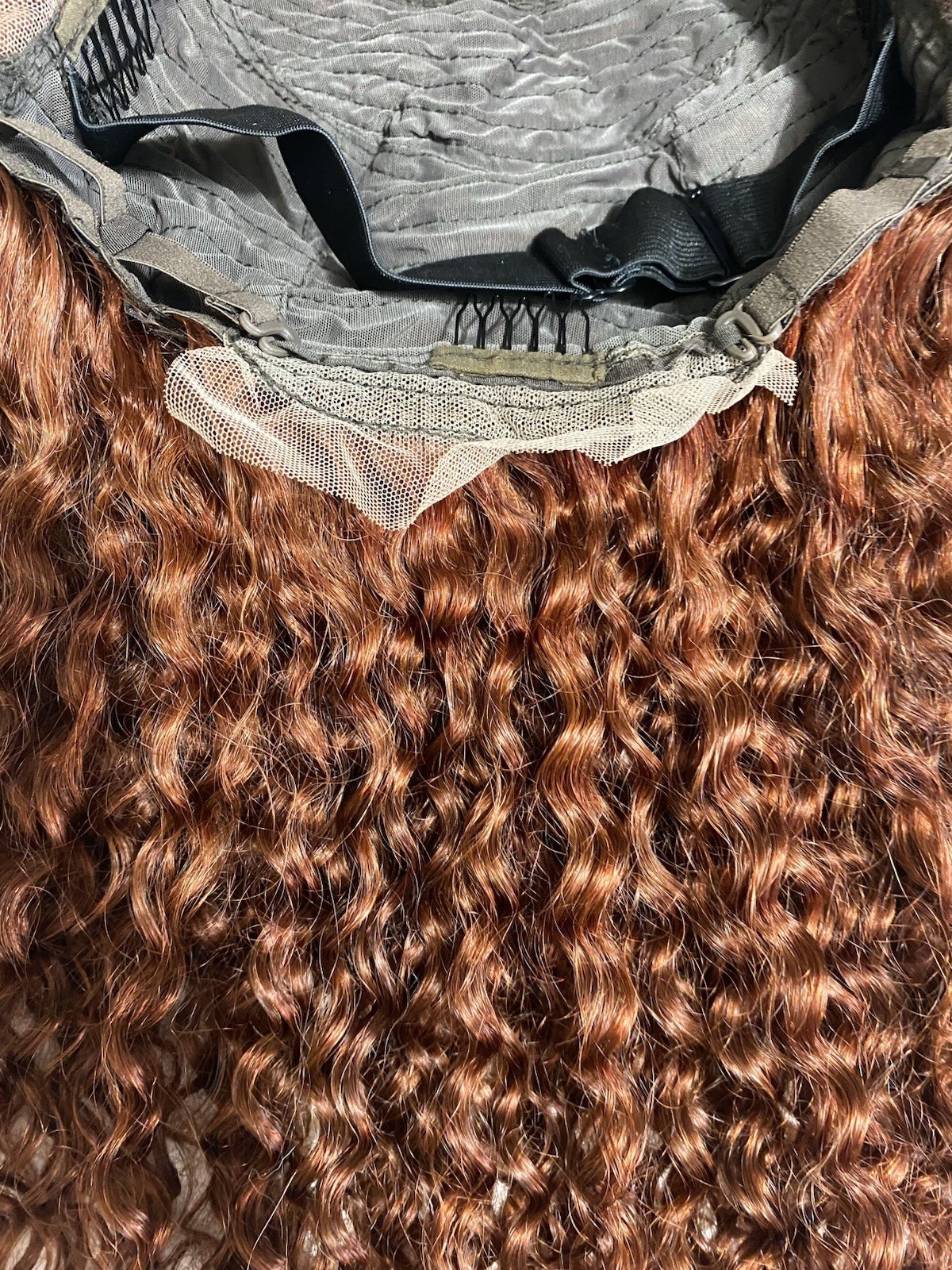 Glueless Reddish Brown Curly 13×4 HD Lace Front Human Hair Wig 20″ Deep Wave