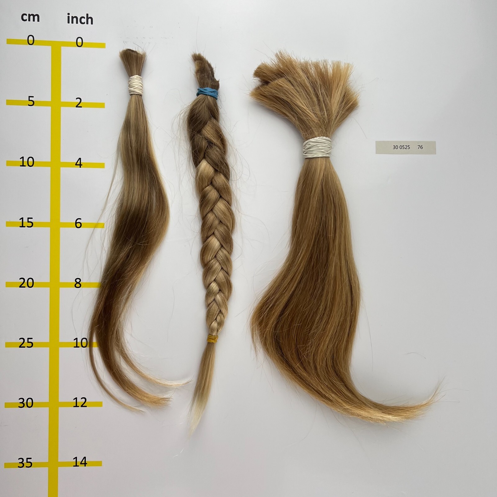 European hair, cut hair, raw hair, Light Blond, 12”-14”, min. 100 gr.,virgin