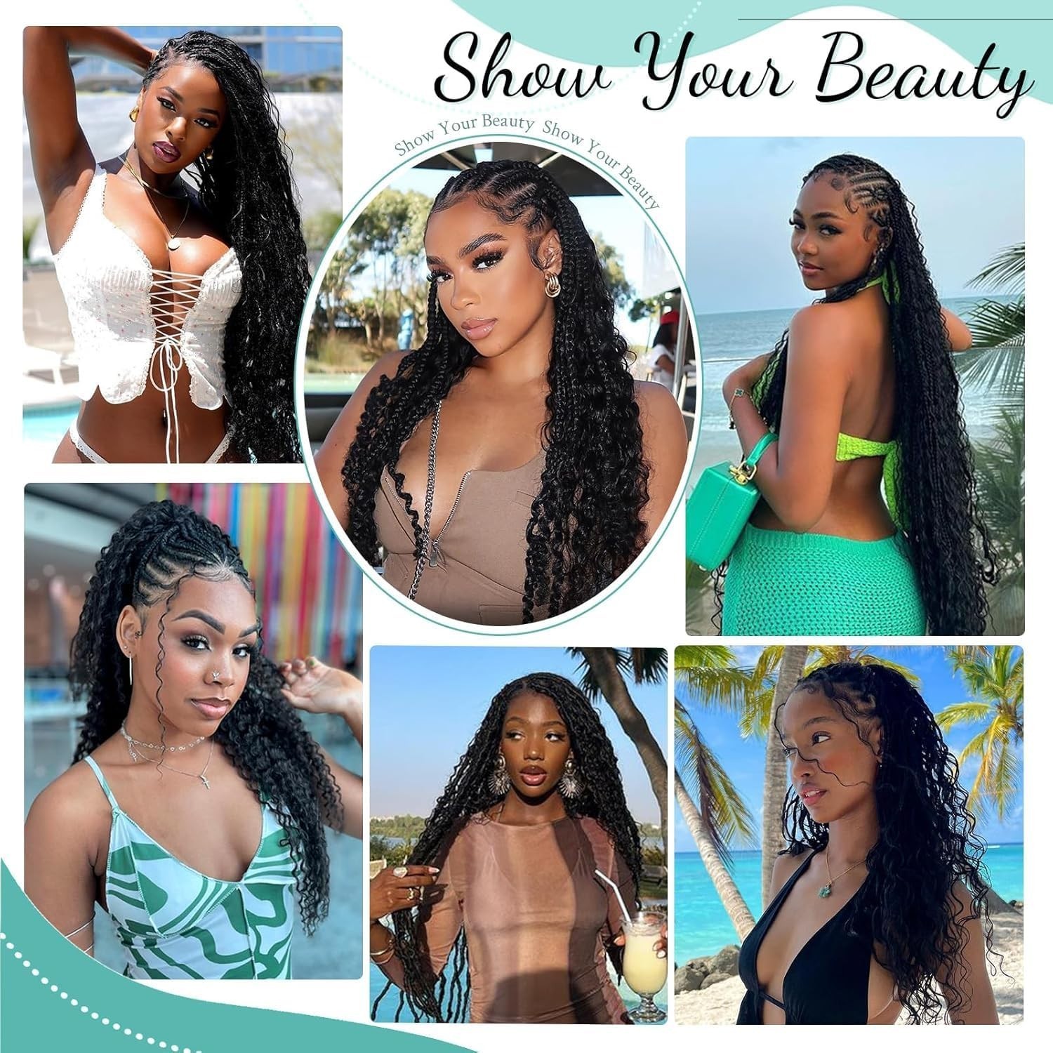 Versatile 110g Deep Wave Bohemian Curly Hair – 20 Inch for Braiding Glam