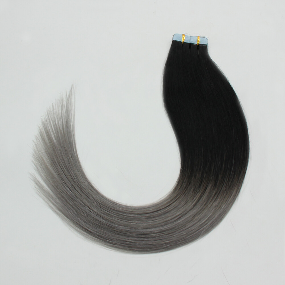 Human Hair Extensions Adhesive Taep In Skin Weft Balayage Blonde Full Head16-22″