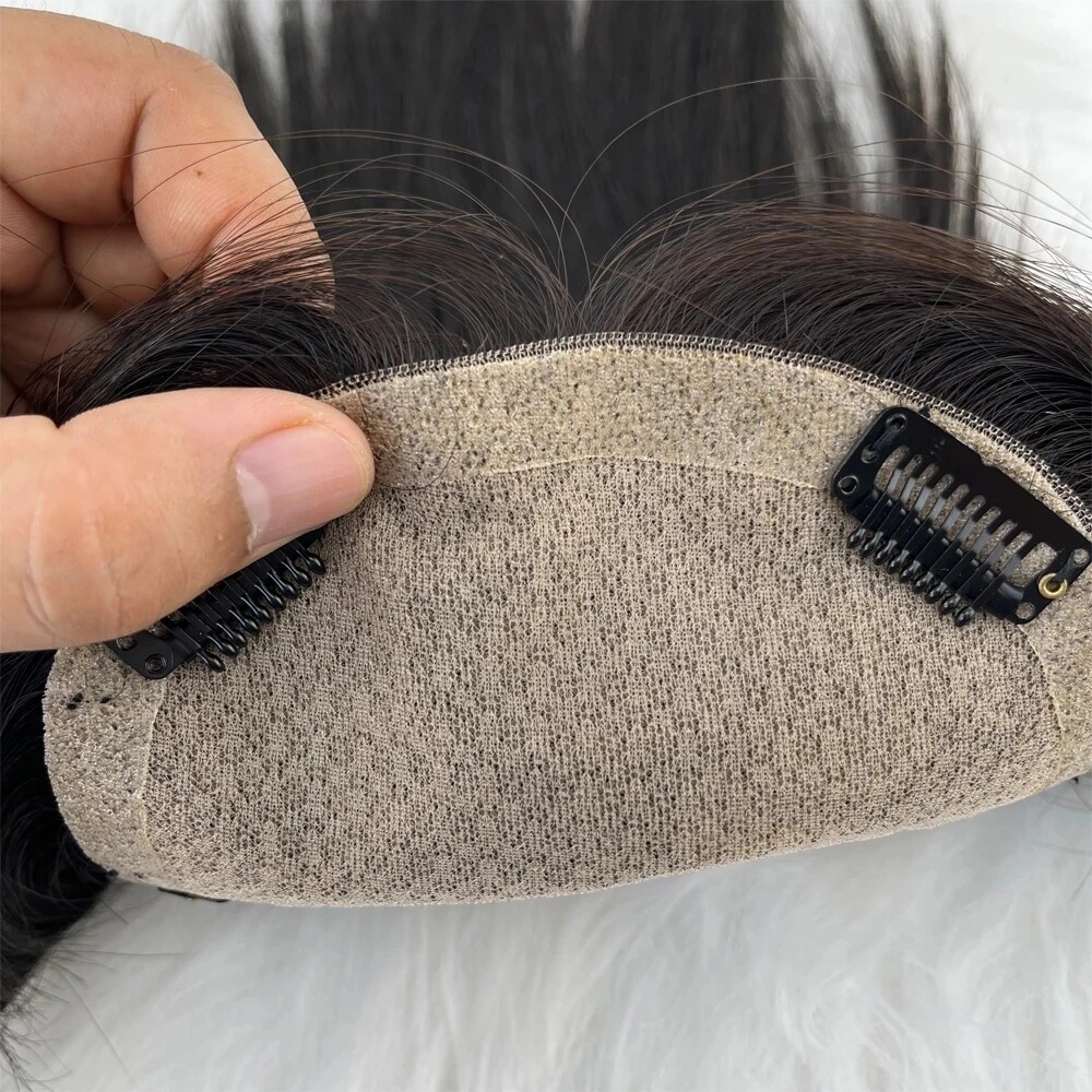 15x17cm Silk Base Human Hair Topper Breathable Silk Top Hair Piece for Women