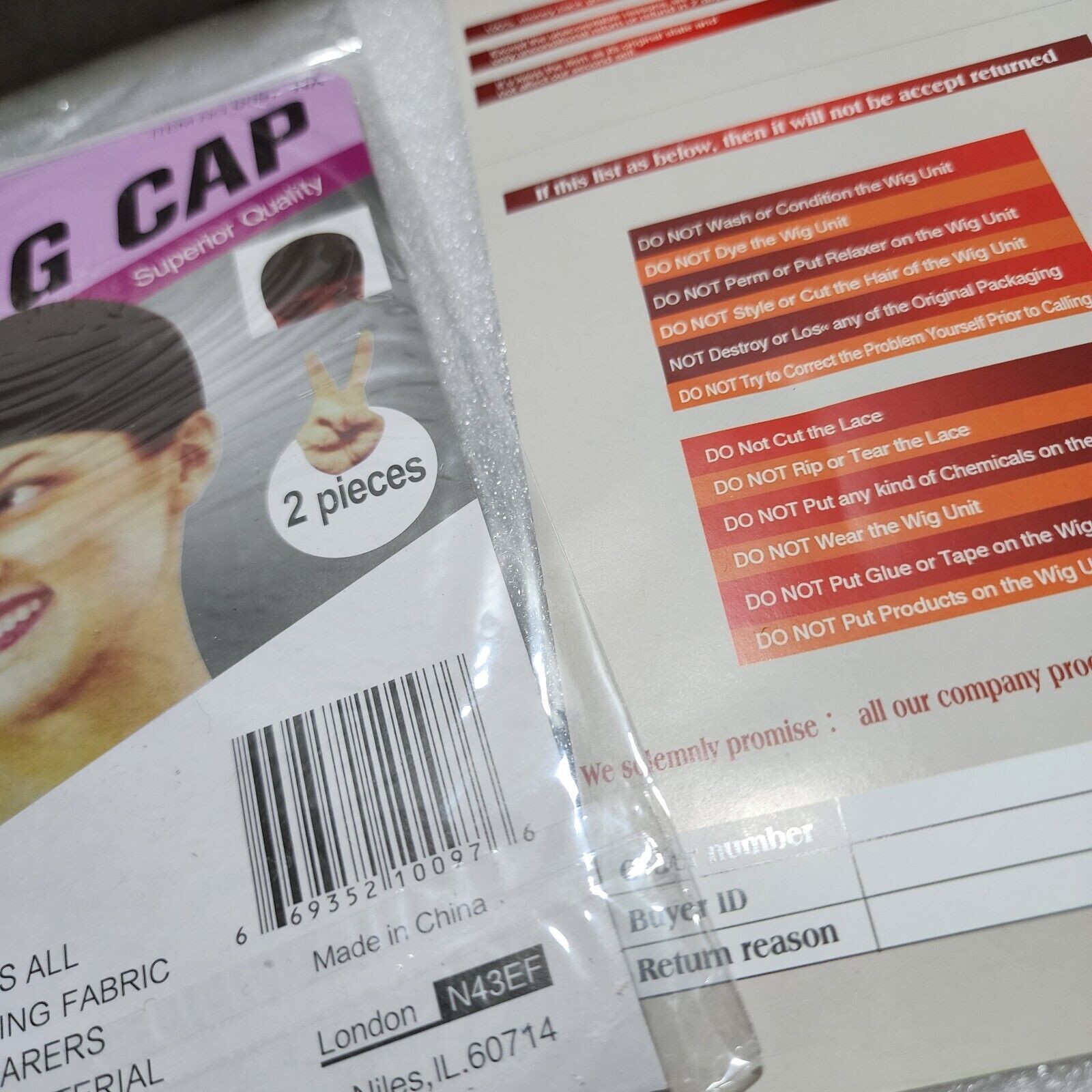 DREAM Deluxe 2-Piece Wig Cap