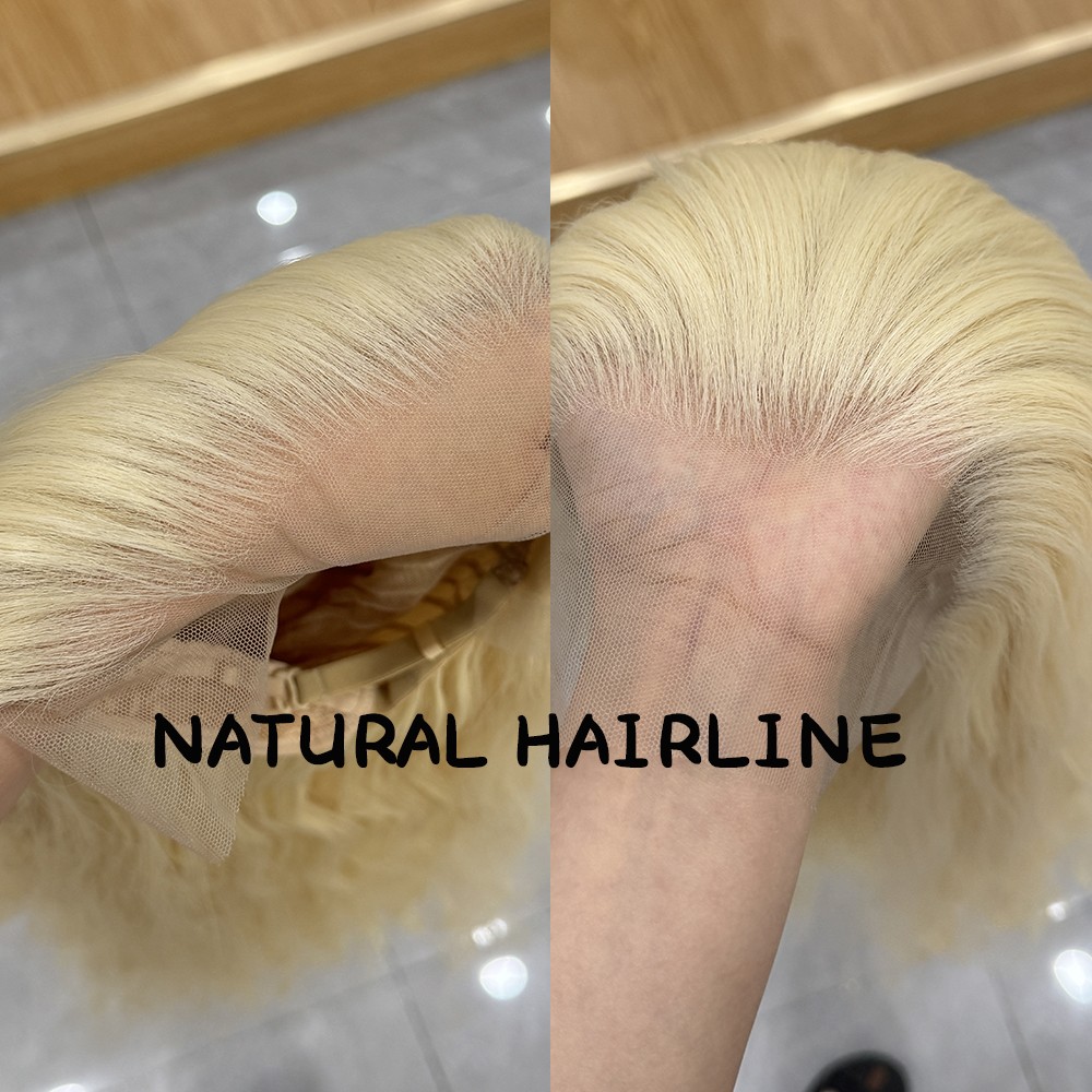 Synthetic Hair Heat Resistant Long Wavy Blonde Layered Lace Front Wigs