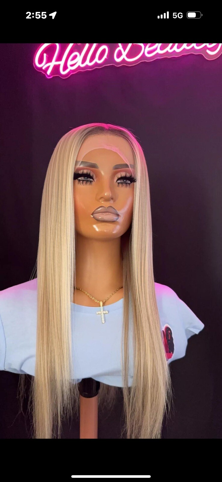 Hannah Unit_Custom Color Ash Blonde 13X6 HD Lace Frontal Human Hair Wig