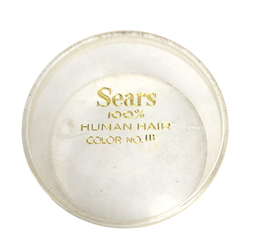 Vintage Sears 100% Human Hair Wiglet Topper Hairpiece Box