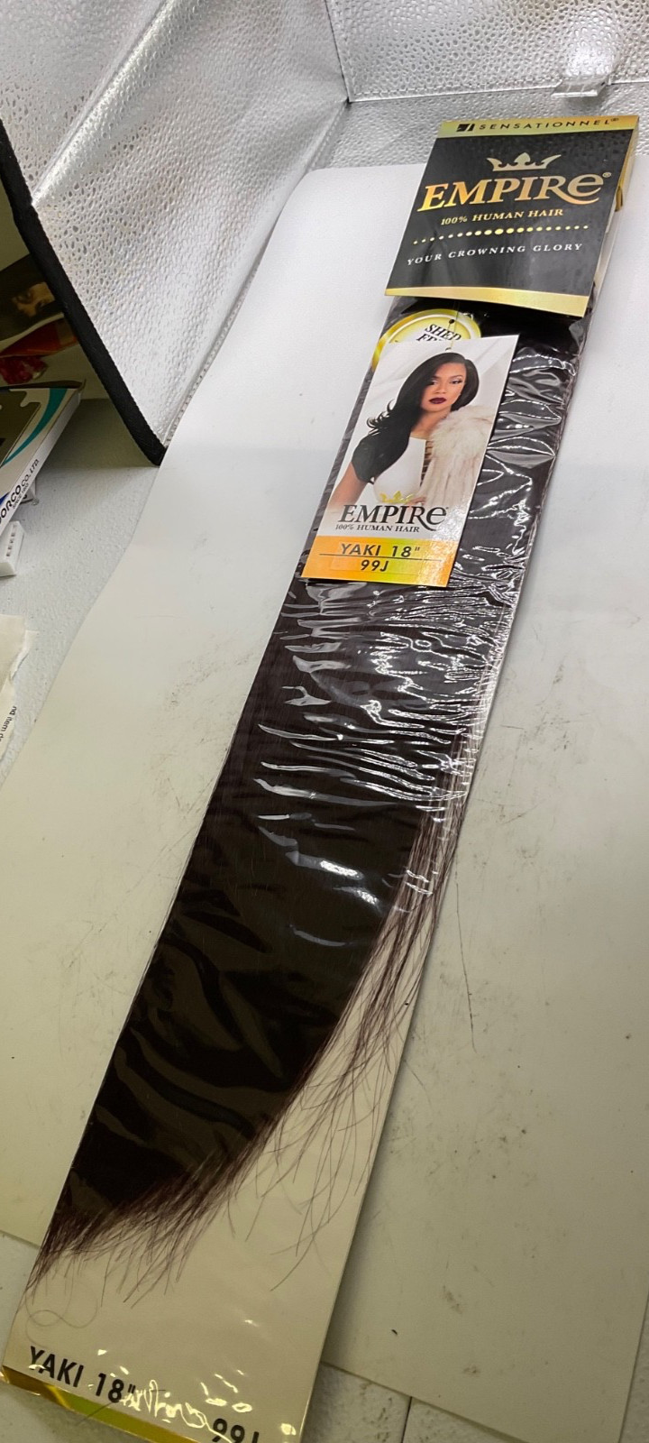 Sensationnel Empire 100% Human Hair Yaki 18″ Color: 99J
