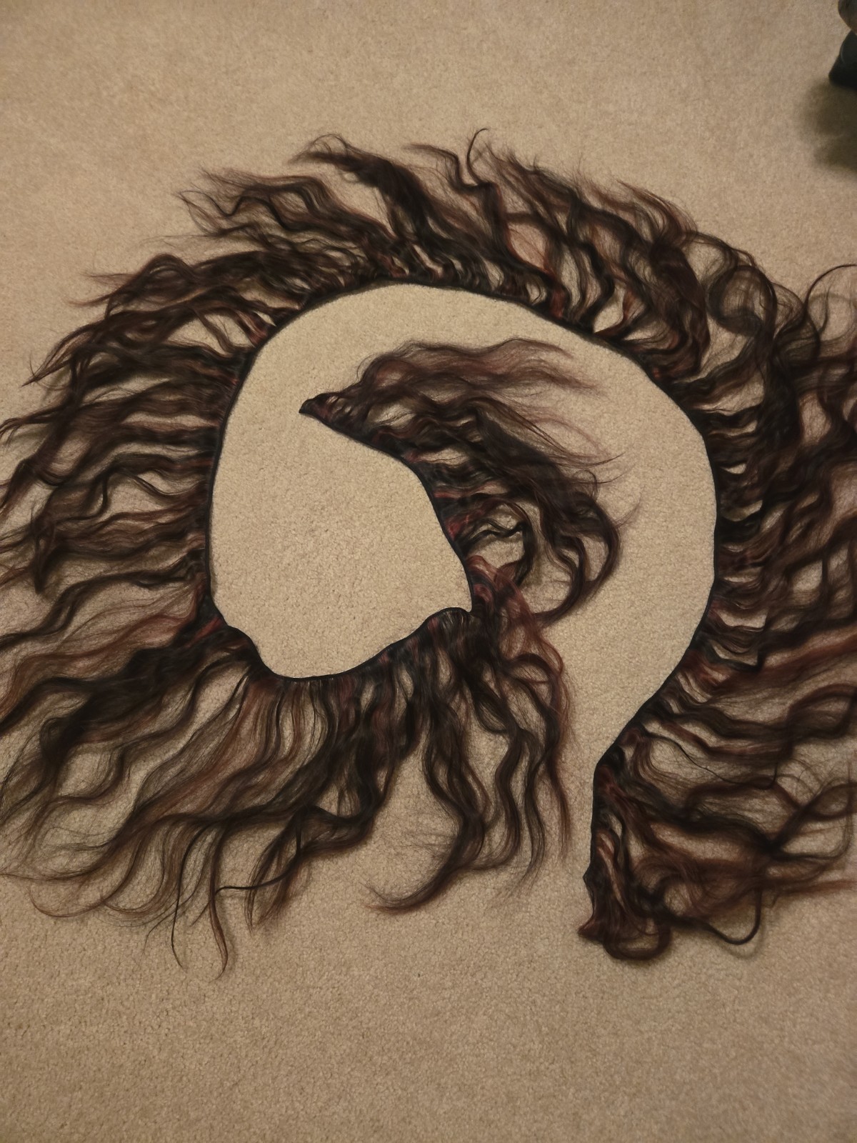 Shake ‘n Go Human Hair Extensions #1B Waivy 2 Tone Dark Brown And Reddish 80″
