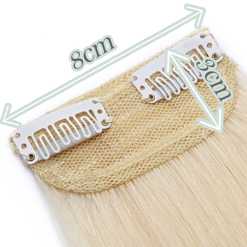Highlight Mini Hair Pad Clip In 100% Remy Human Hair Extensions One Hair Piece