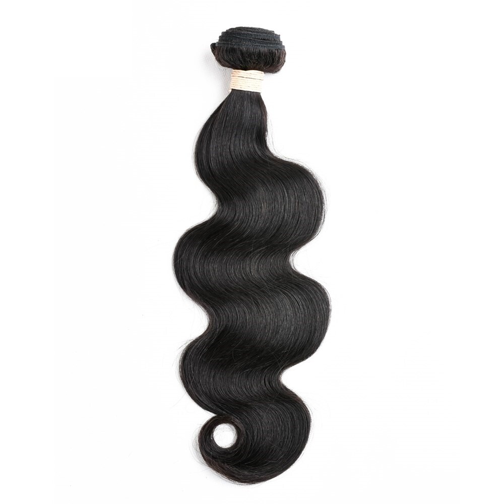 Brazilian Virgin Human Hair Body Wave 3 Bundles hair Extensions Jet Black #1