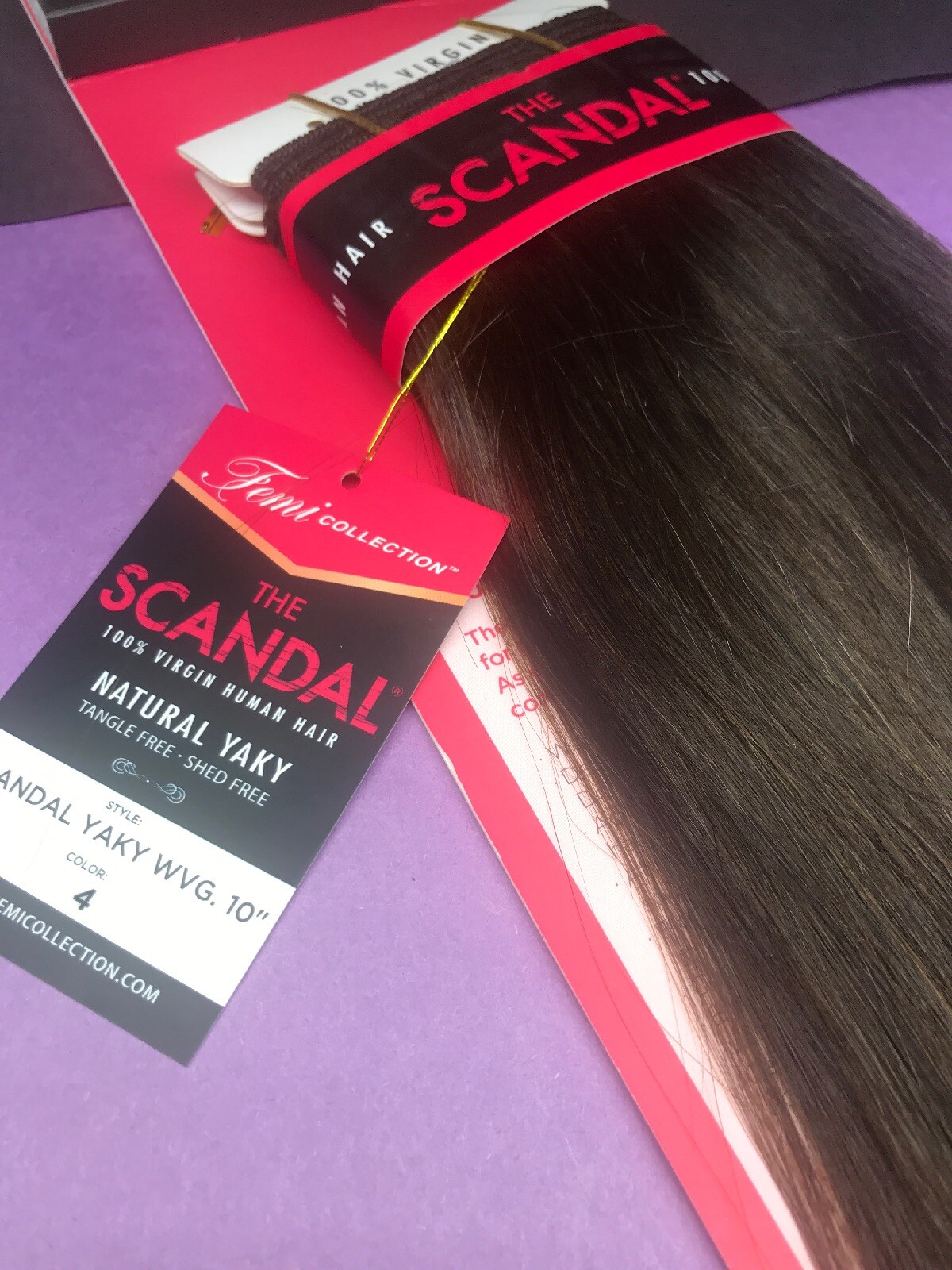 Femi_Collection Scandal Virgin Human Hair Weave_YAKY_10″_#4