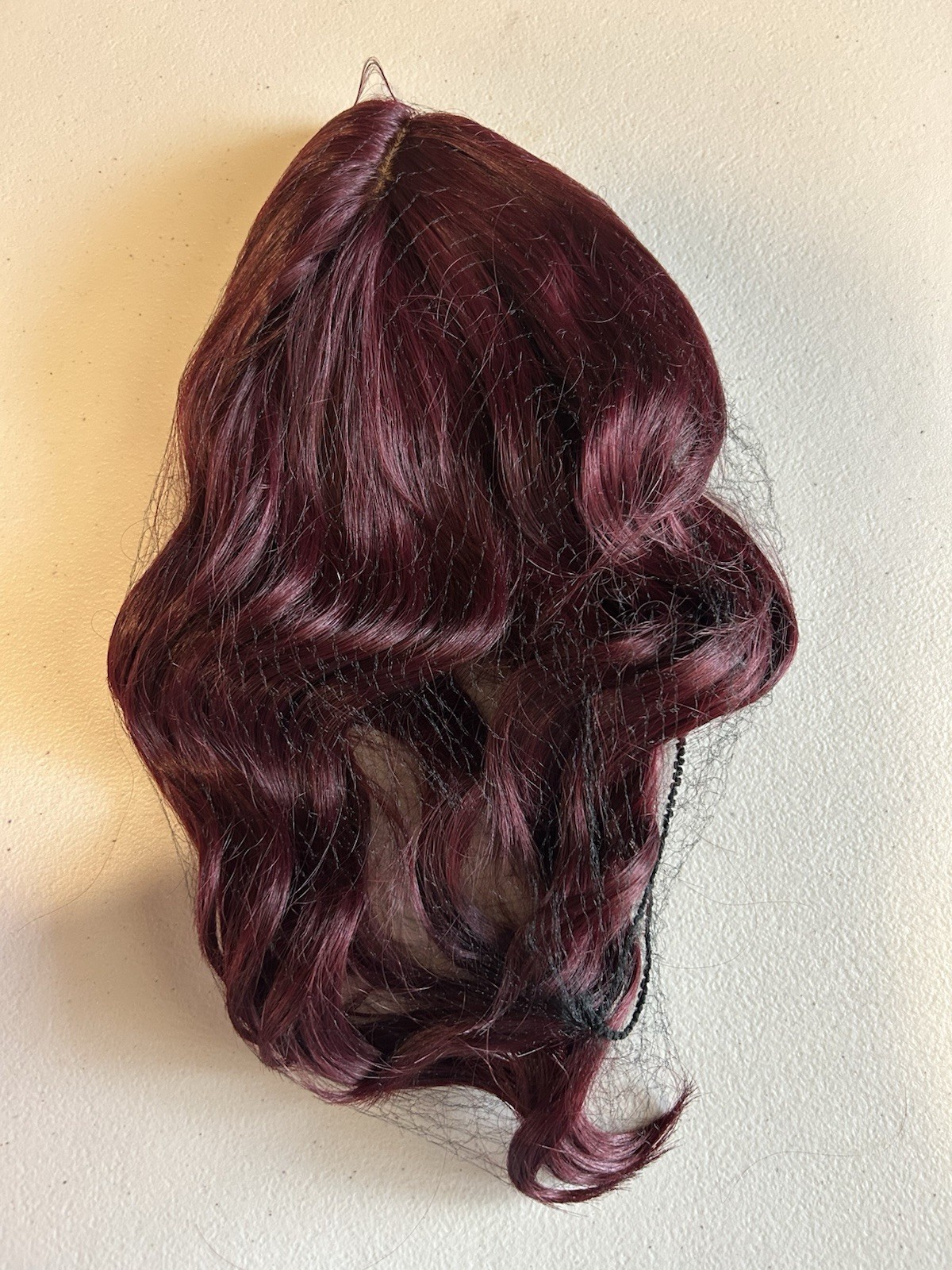 Burgundy Red Hair Toppers For Women With Thinning Hair,14 Inch Synthetic